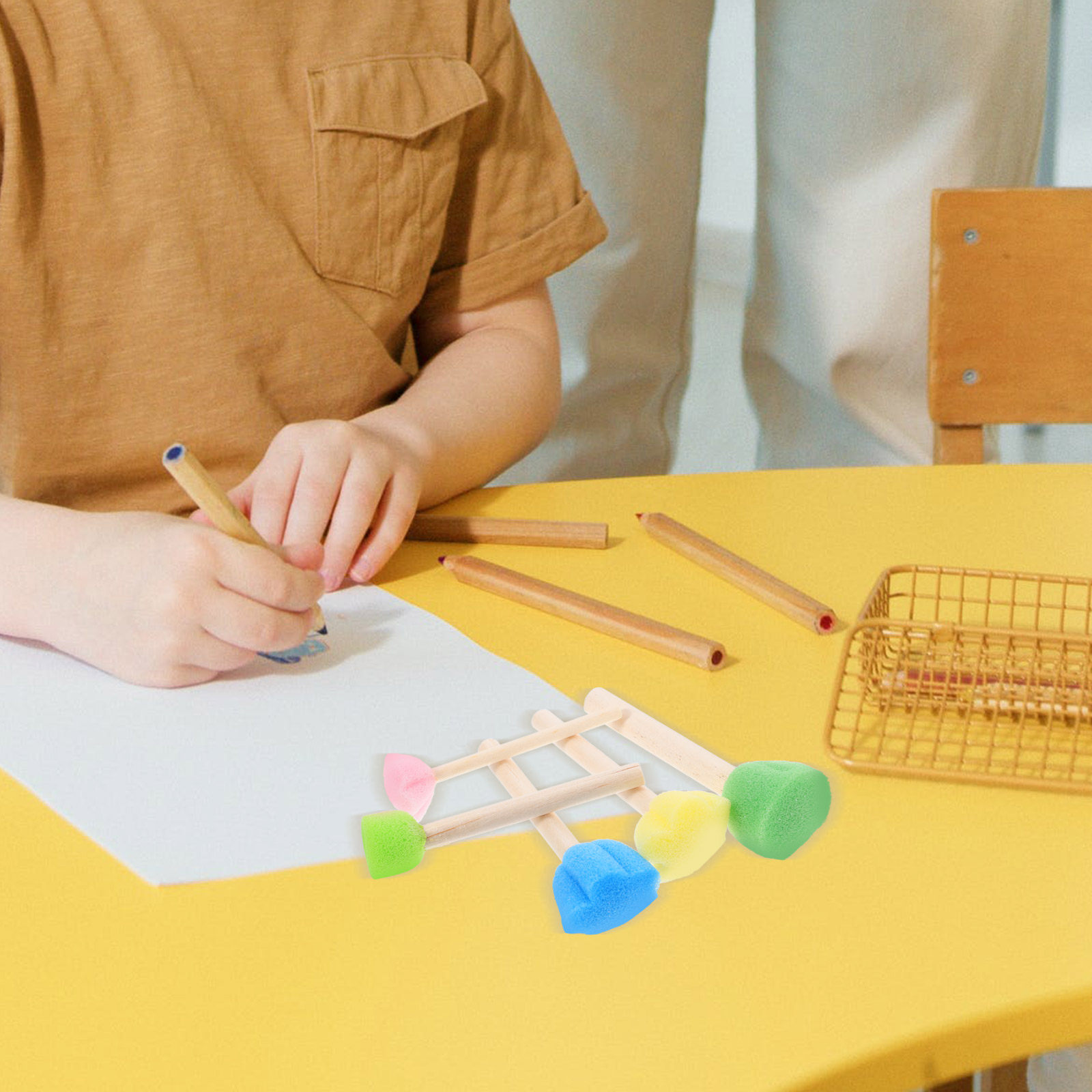 Art Craft Doodle - 5Pcs Kids Sponge Brush Painting Tool