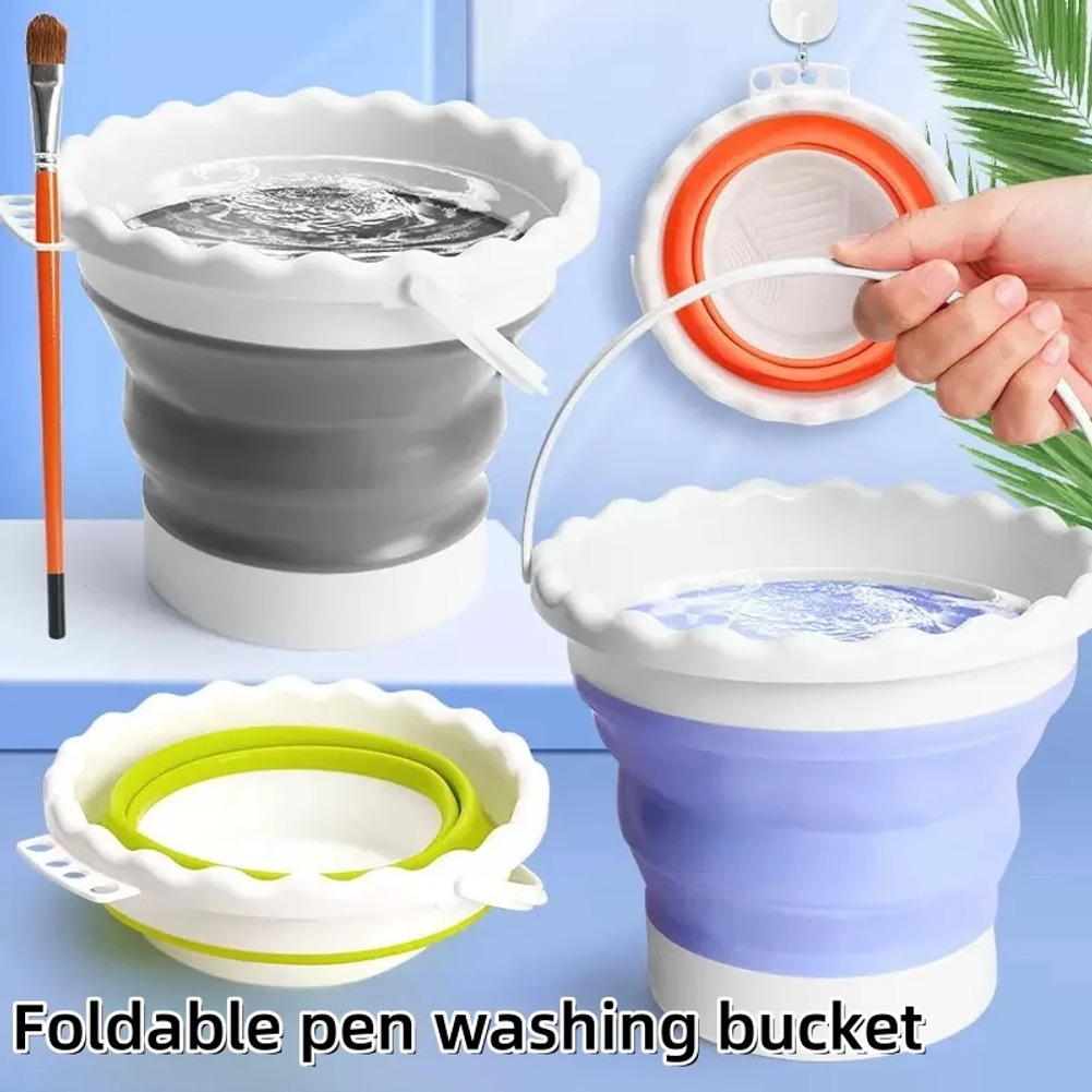 Art & Craft Of Problem Solving - Collapsible Foldable Paint Brush Water Bucket