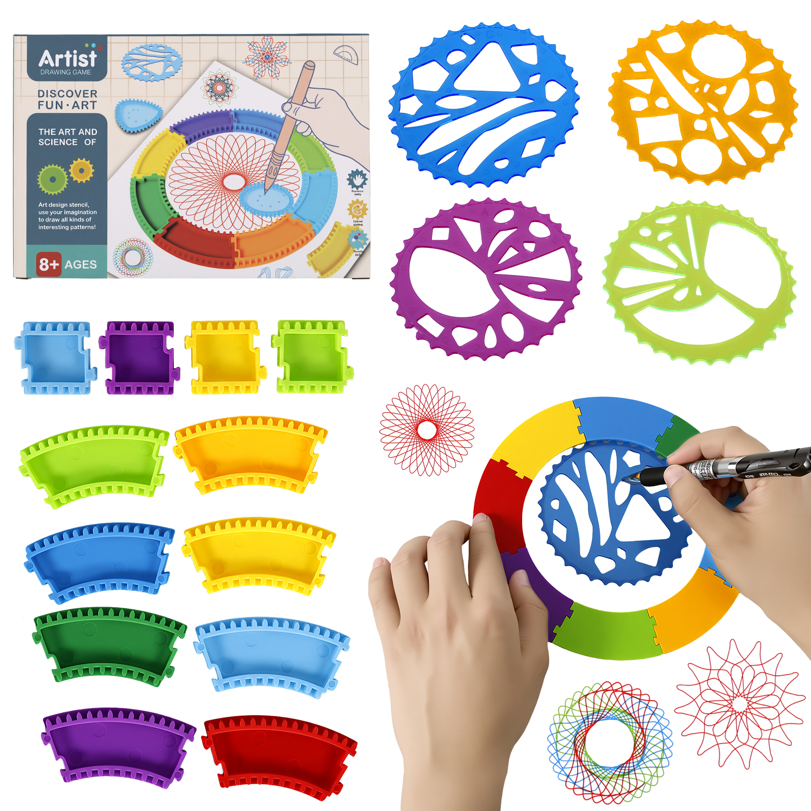 Art Craft Kits - Spiral Art Gear Geometric Ruler Creative