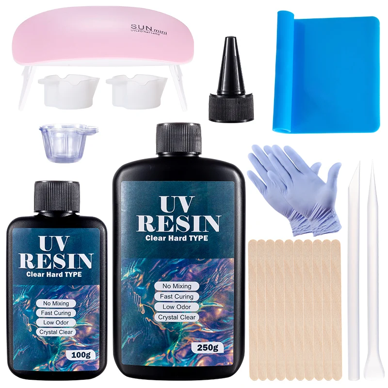 The Art And Craft Of Jewelry - Hard UV Resin Glue Kit Fast