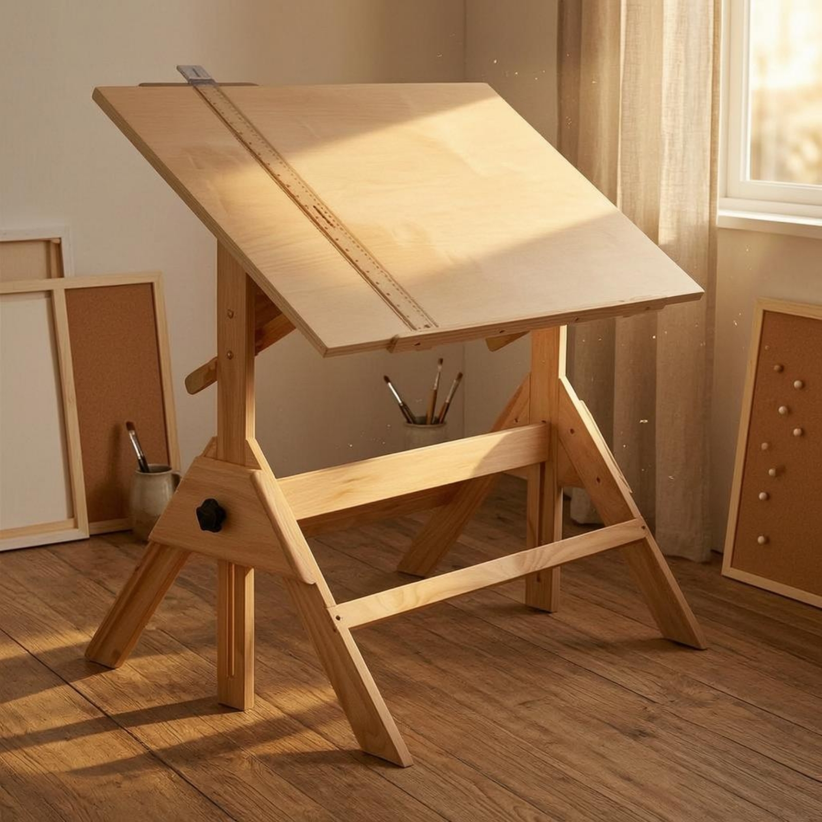 Art & Craft Of Problem Solving - Adjustable Drafting Table L-Shaped Drafting Ruler