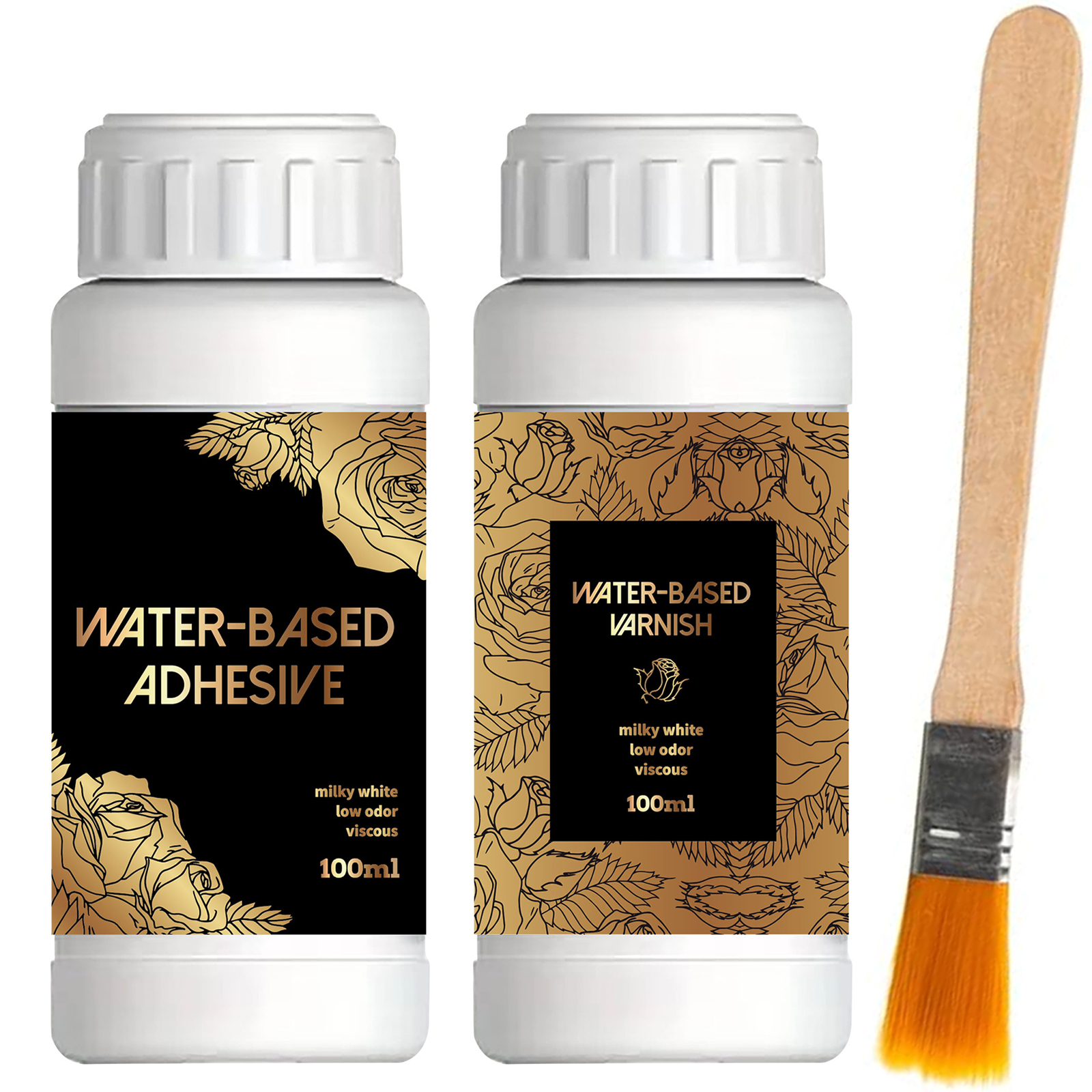 Art Craft Kits - 100ML/200ML Golden Foil Adhesive Kit -