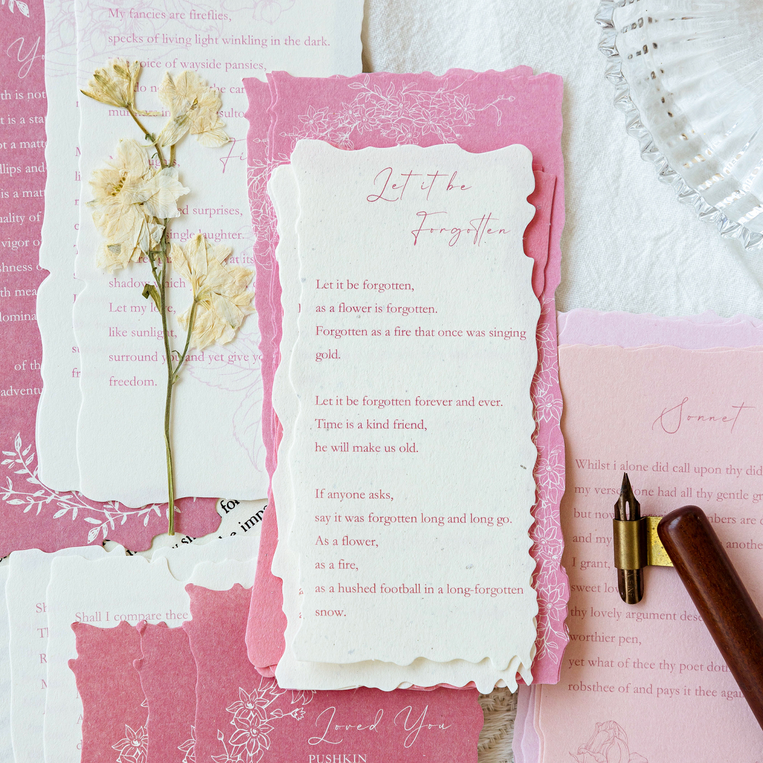 Art Craft Background - 30pcs Retro Material Message Decorative Paper