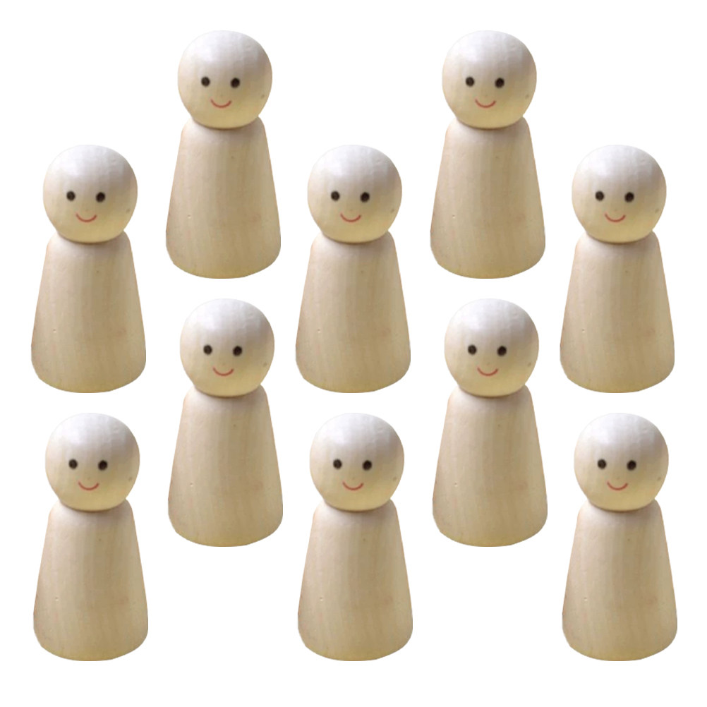 Art Craft Activity - 10pcs Wooden Peg Diy Craft Kits