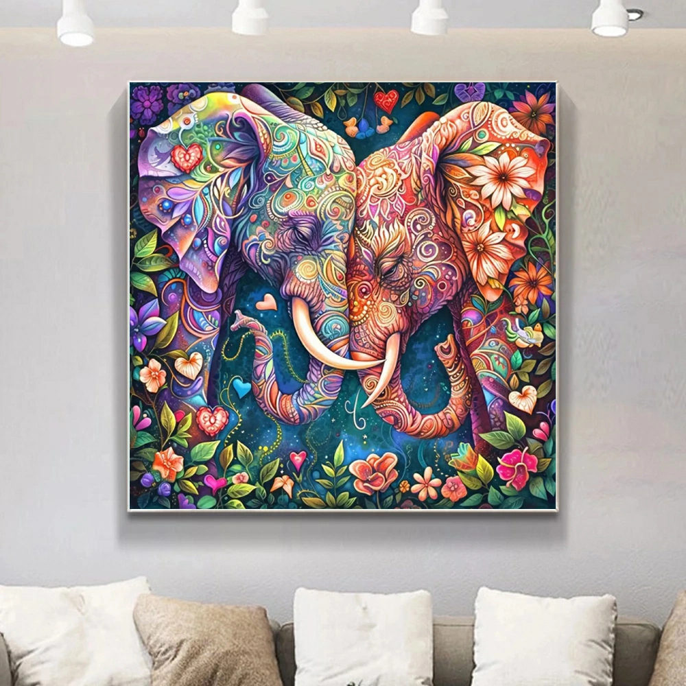 Art Craft Elephant - DIY Diamond Painting Kit Animal Elephant