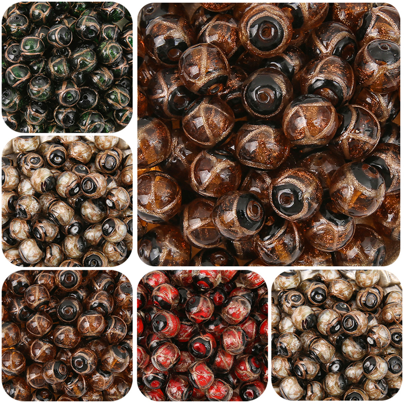 Art Craft Activity - 1Pcs 10mm New Gold Powder Lampwork