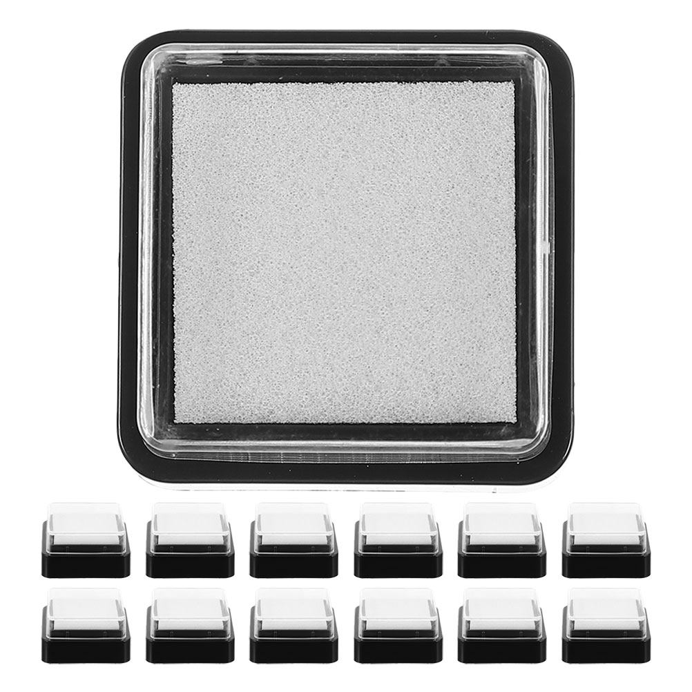 Stamping Ink Pad - 16Pcs Blank Ink Pad 3x3cm Portable