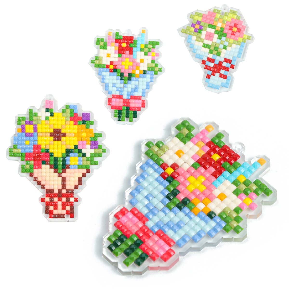 Art Craft For Adults - FOREVER YOUNG 3PCS Bouquet Acrylic Diamond