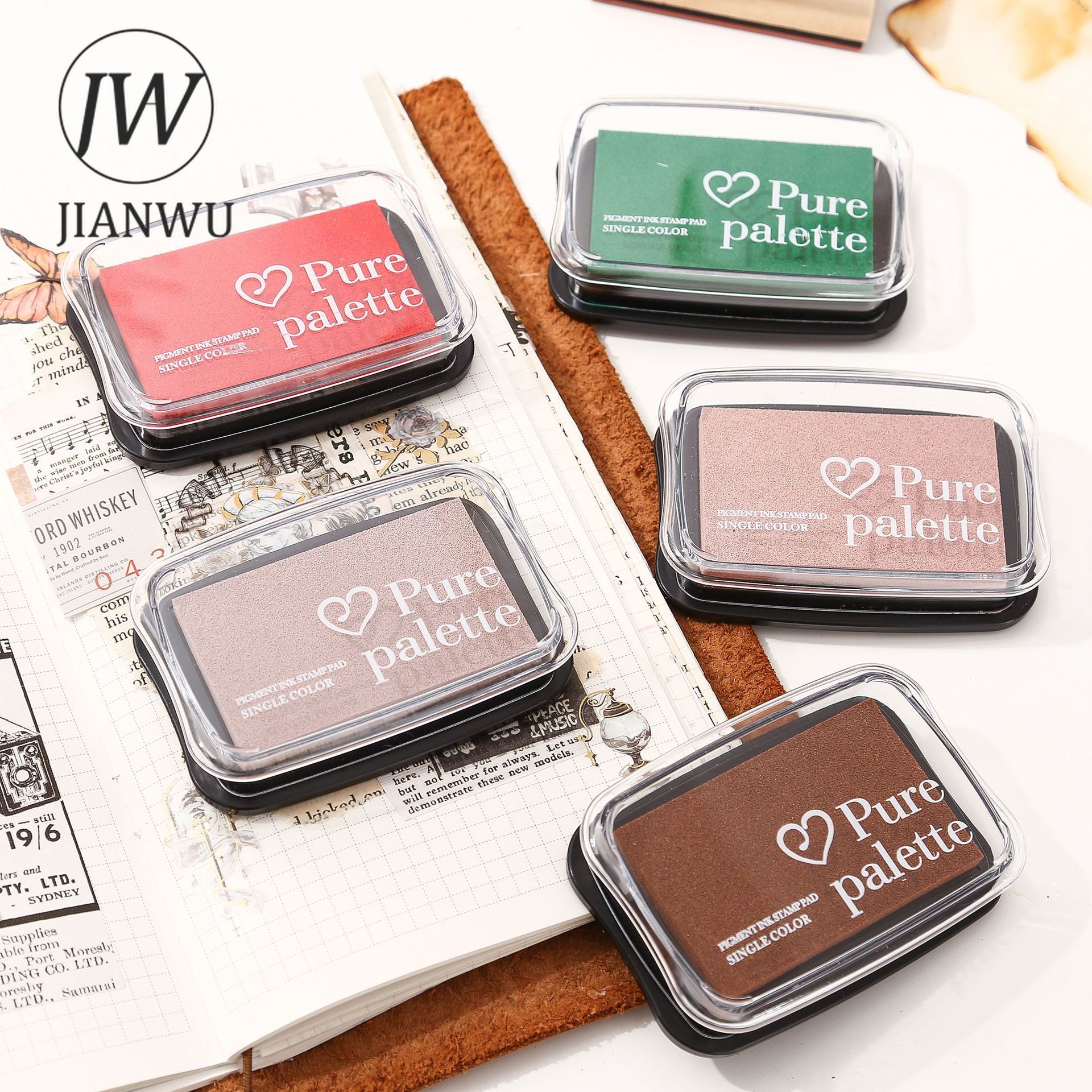 Stamping Ink Pad - JIANWU 20 Colors Big Ink Pad