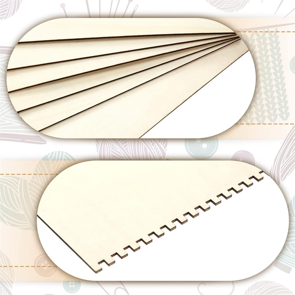 18 Pcs Beginners Wooden Notche - Art Craft Activity recensione e prezzo