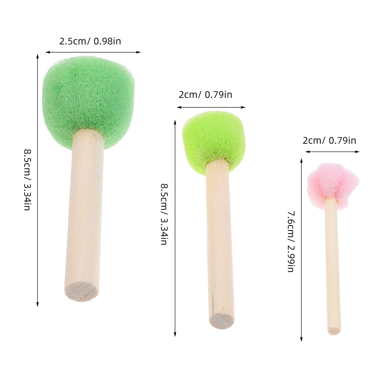 5Pcs Kids Sponge Brush Paintin - Art Craft Doodle recensione e prezzo