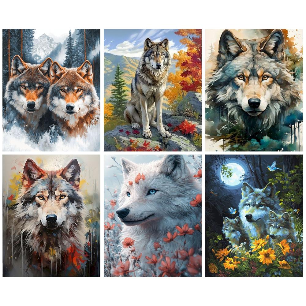GATYZTORY Wolf Paint By Number - Art Craft Number recensione e prezzo