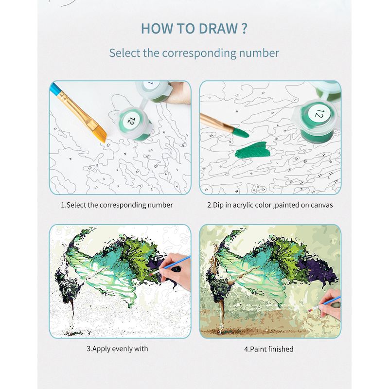 GATYZTORY Wolf Paint By Number - Art Craft Number recensione e prezzo