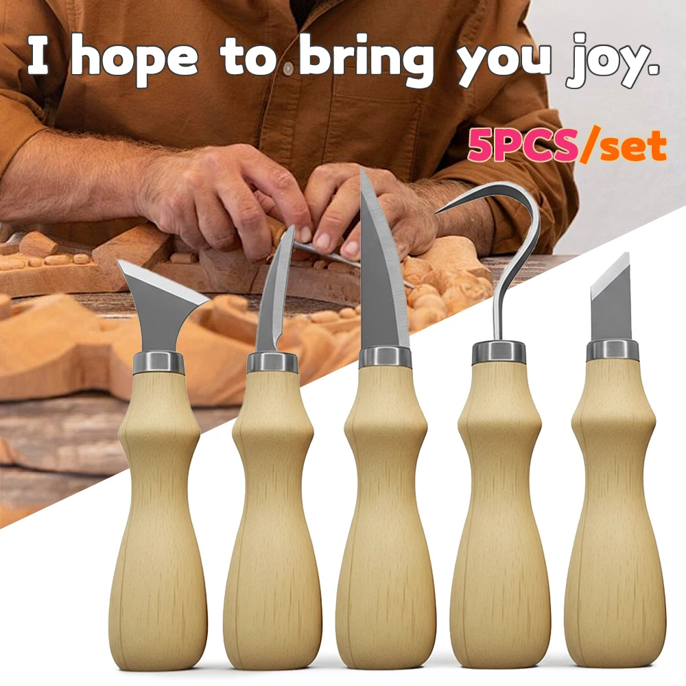 5Pcs Wood Carving Tools Set,Cu - Art Craft Wood recensione e prezzo