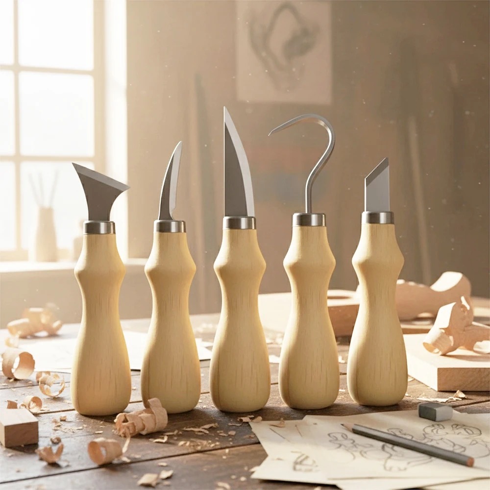5Pcs Wood Carving Tools Set,Cu - Art Craft Wood recensione e prezzo