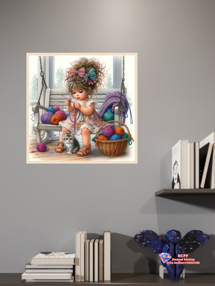 Girl Cartoon Diamond Drawing K - Unique Art Craft recensione e prezzo