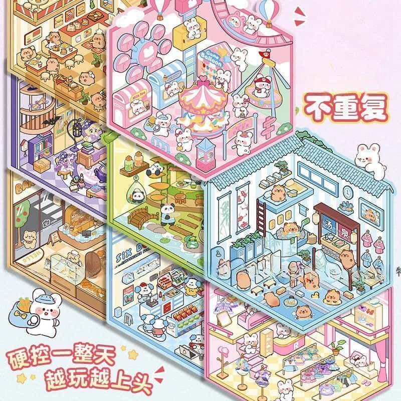 Miniature 3D Scene Stickers DI - Art Craft Activity recensione e prezzo
