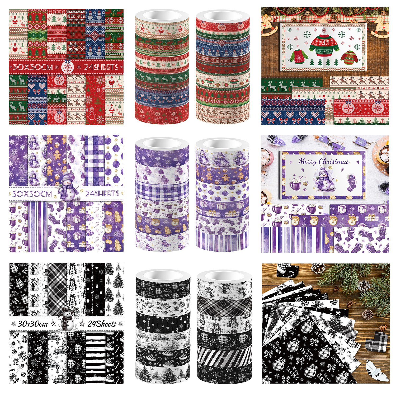Christmas Washi Tape And Backg - Art Craft Background recensione e prezzo