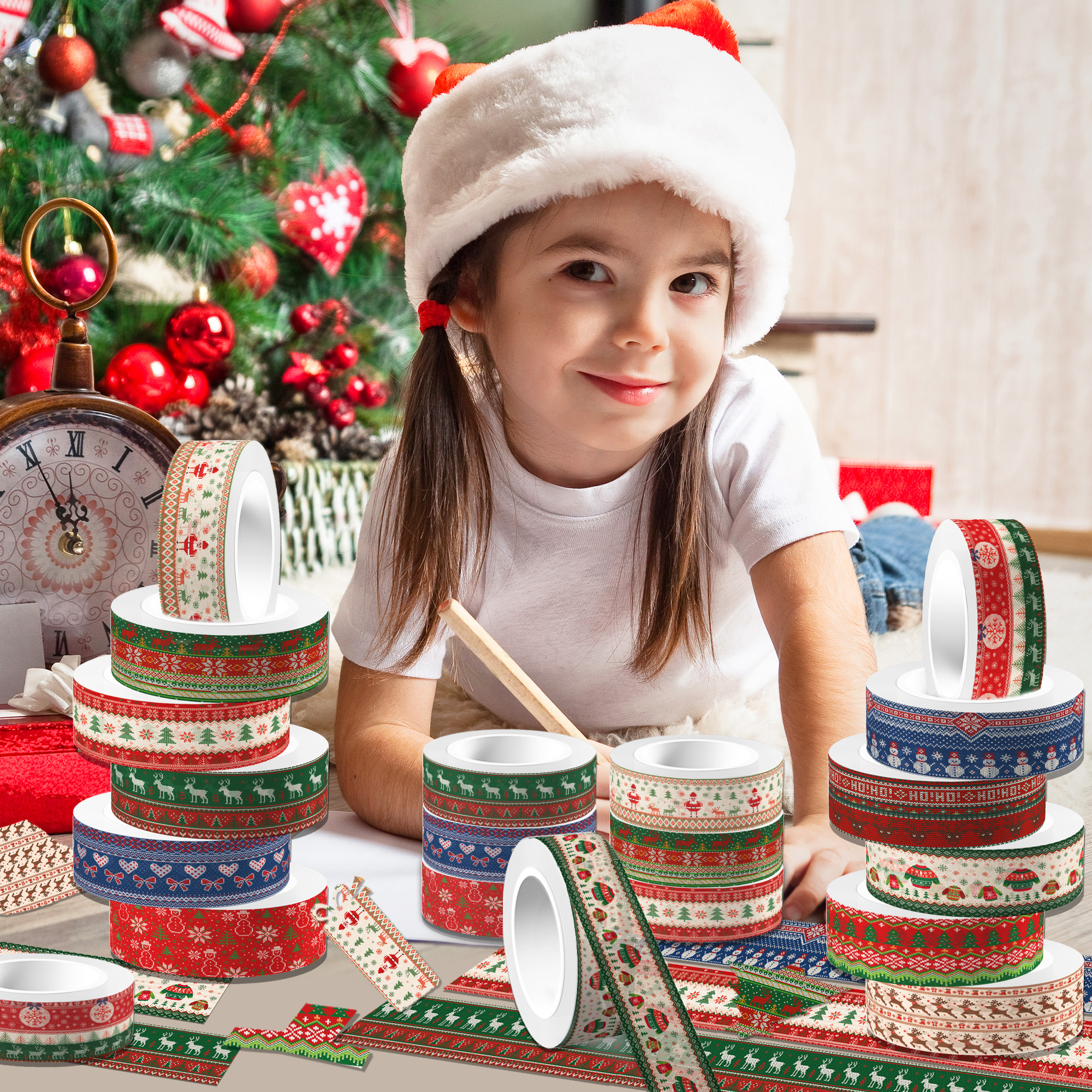 Christmas Washi Tape And Backg - Art Craft Background recensione e prezzo