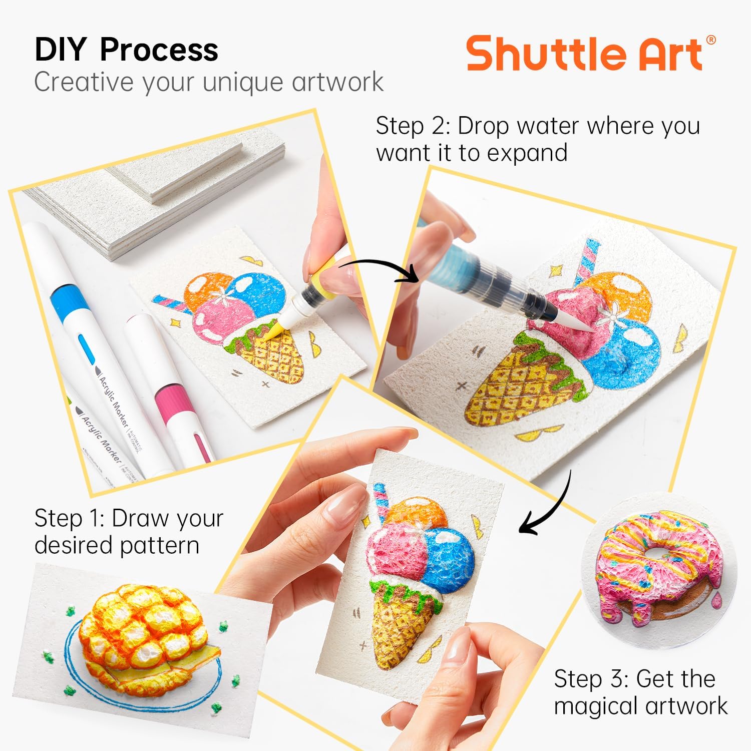 3D Puffy Foam Texture Painting - Art Craft Education recensione e prezzo