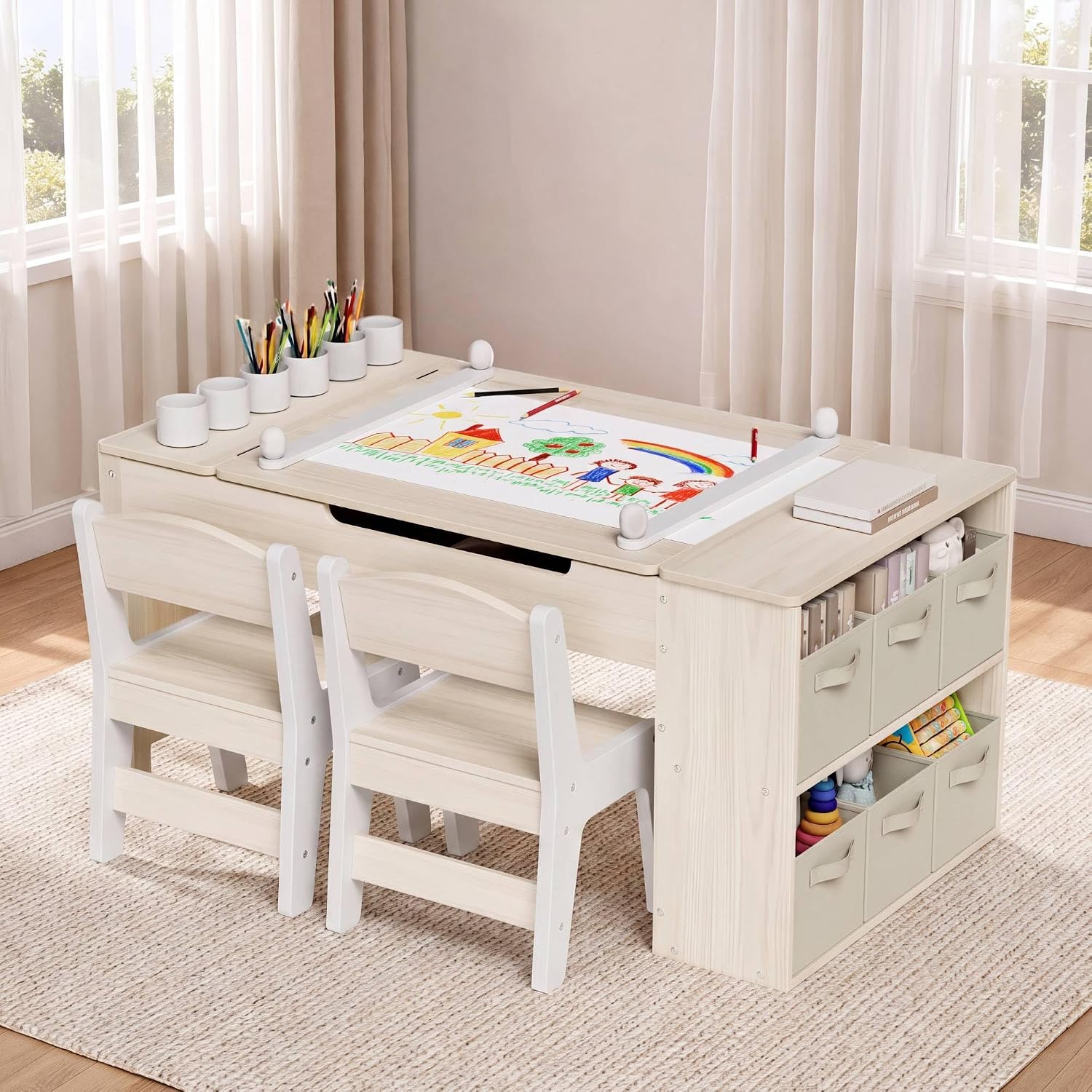 Kids Art Table and Chairs Set, - Art Craft Toddler recensione e prezzo
