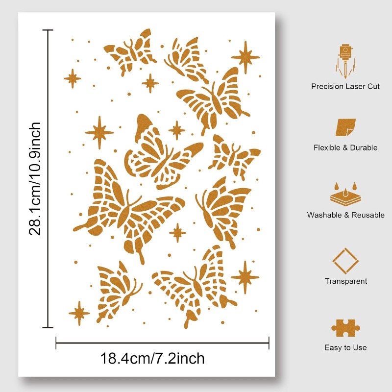 Butterfly Painting Stencil 11. - Art Craft Template recensione e prezzo