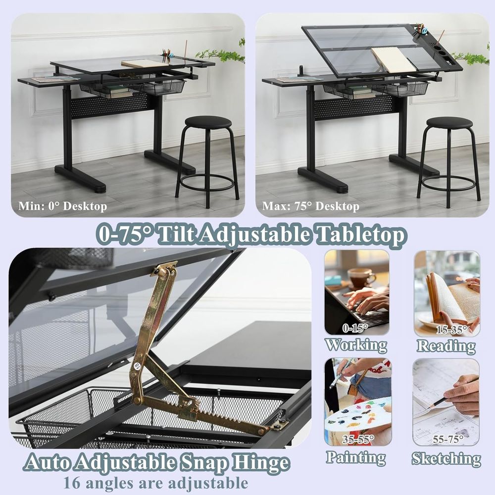 Adjustable Height Art Table wi - Art & Craft Of Problem Solving recensione e prezzo