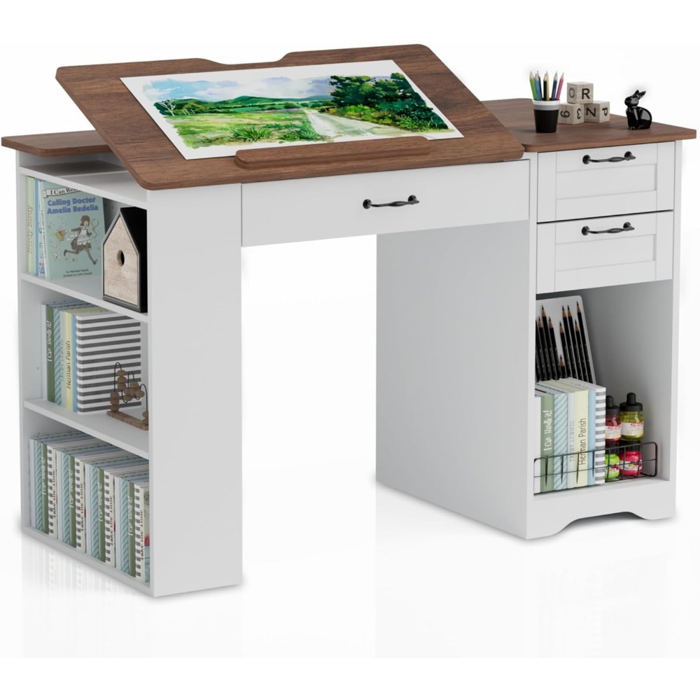 Adjustable Art Table with Stor - Art Craft Wood recensione e prezzo
