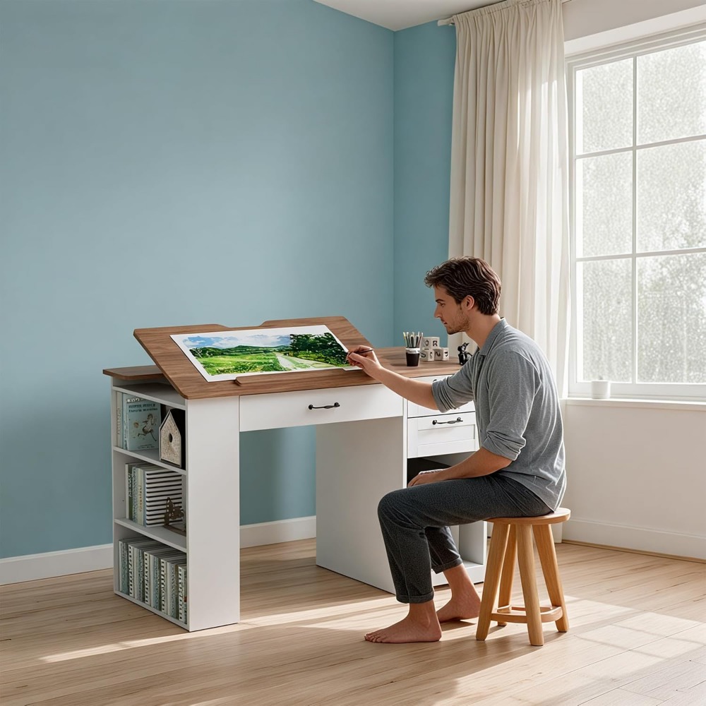 Adjustable Art Table with Stor - Art Craft Wood recensione e prezzo