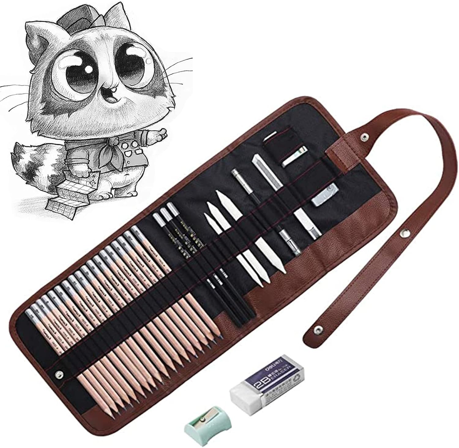 Professional Drawing Pencil Se - Sketching Charcoal Set recensione e prezzo