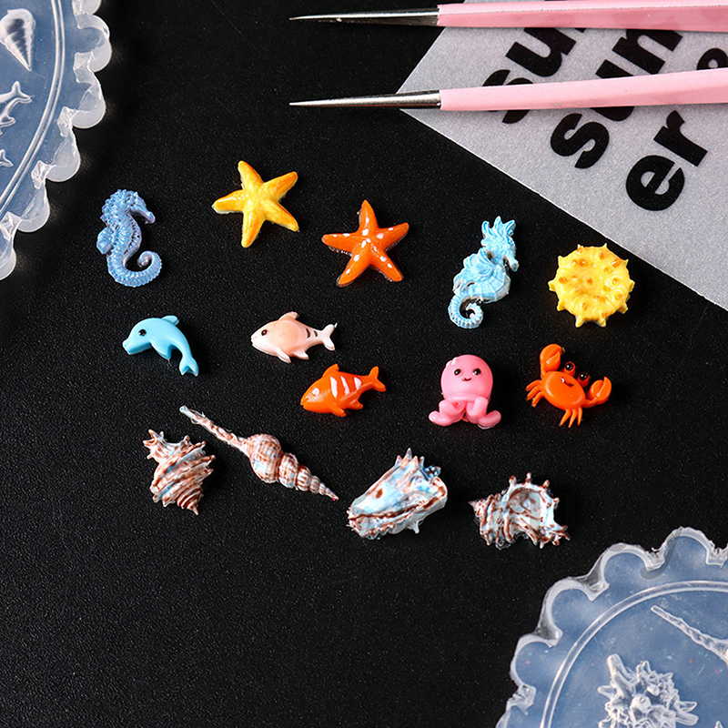 1 Piec 3D Silicone Nail Carvin - Art Craft Jellyfish recensione e prezzo