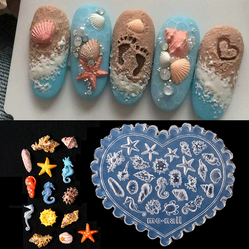 1 Piec 3D Silicone Nail Carvin - Art Craft Jellyfish recensione e prezzo