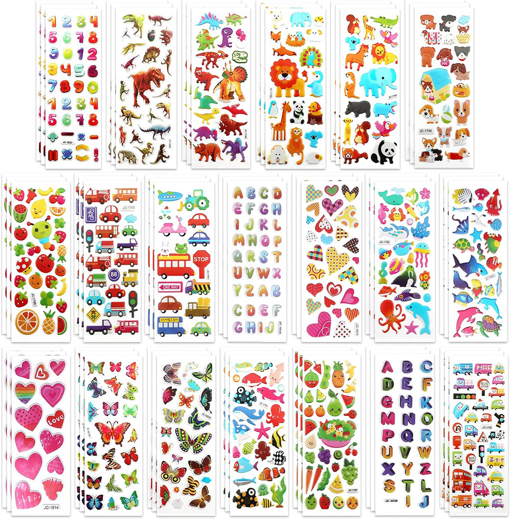 3D Puffy Bubble Stickersfor Ki - Art Craft Toddler recensione e prezzo