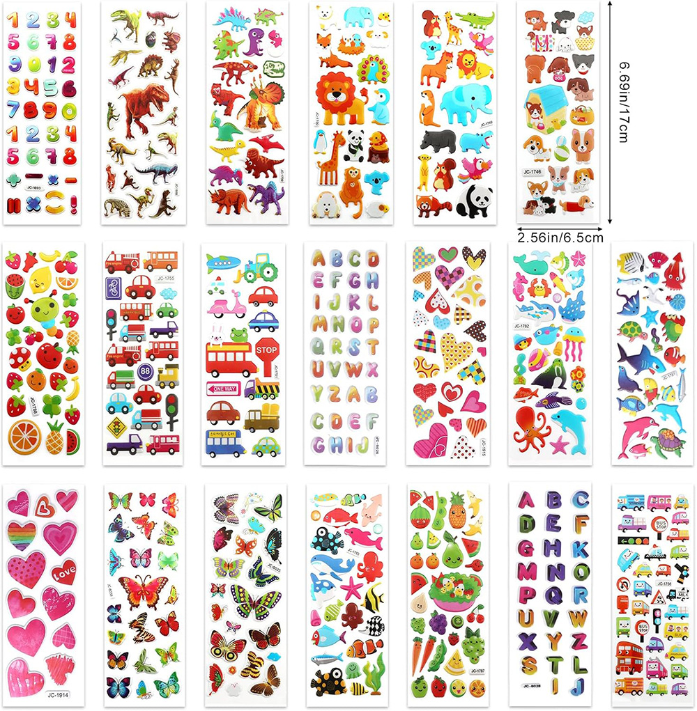 3D Puffy Bubble Stickersfor Ki - Art Craft Toddler recensione e prezzo