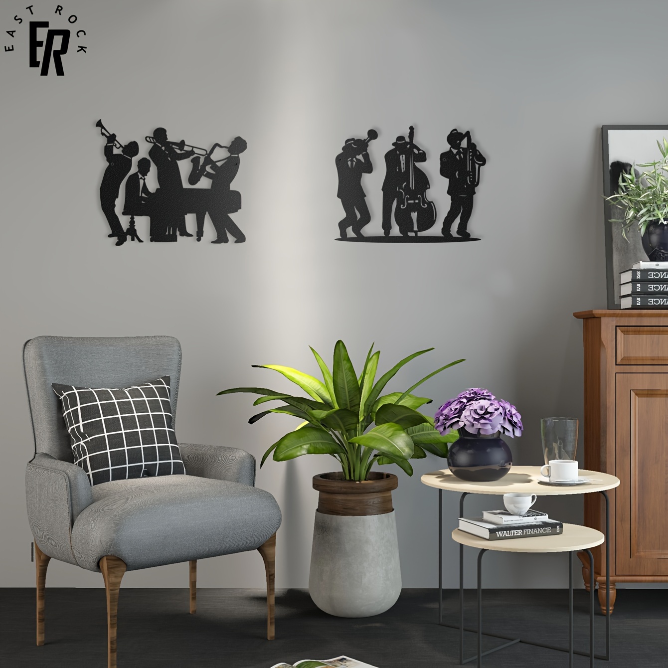 Metal Musician Silhouette Wall - Art Craft Cafe recensione e prezzo
