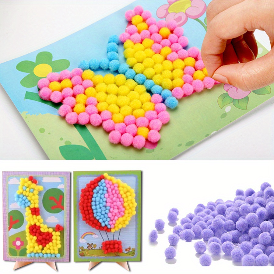 2pcs 16x21cm Colorful Pom-Pom  - Unique Art Craft recensione e prezzo