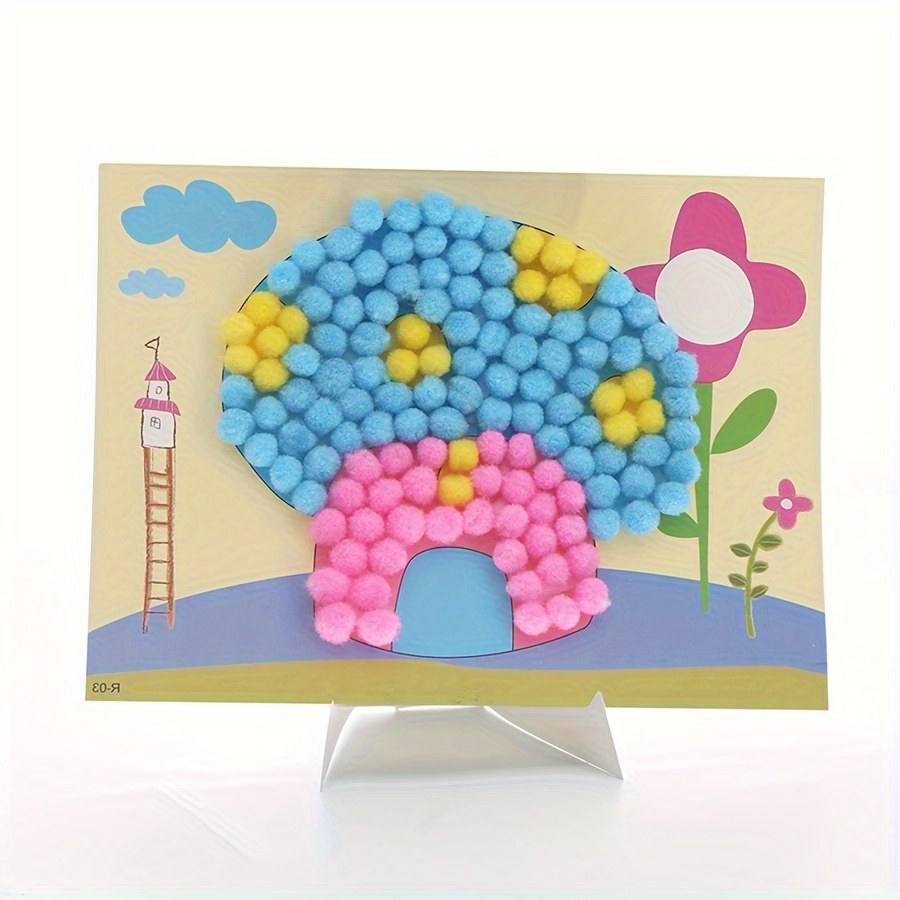 2pcs 16x21cm Colorful Pom-Pom  - Unique Art Craft recensione e prezzo