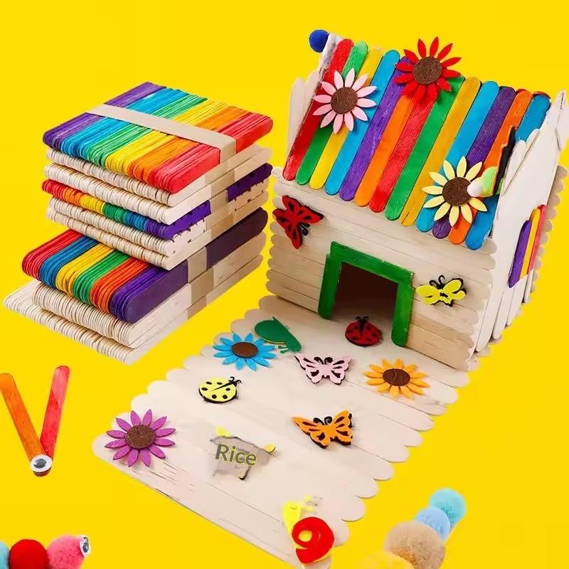 Bulk Colorful Wooden Ice Cream - Art Craft Wood recensione e prezzo