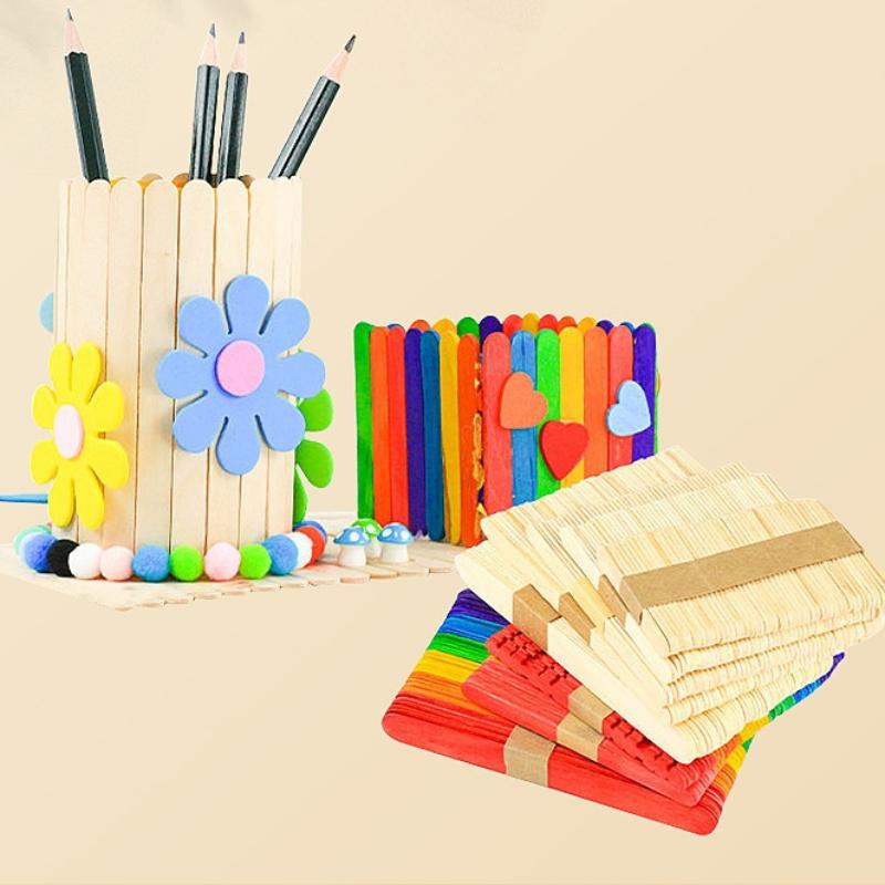 Bulk Colorful Wooden Ice Cream - Art Craft Wood recensione e prezzo