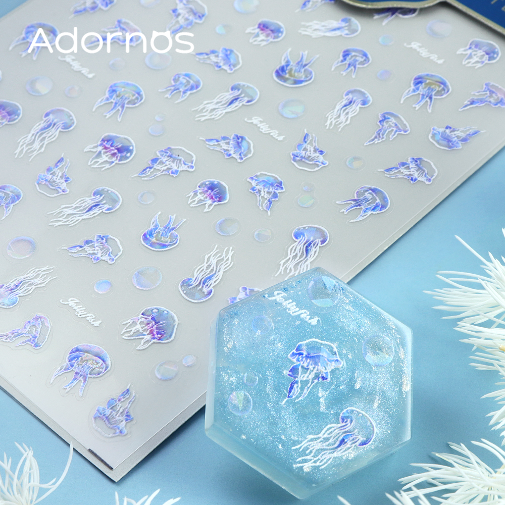1Sheet Jellyfish Resin Sticker - Art Craft Jellyfish recensione e prezzo