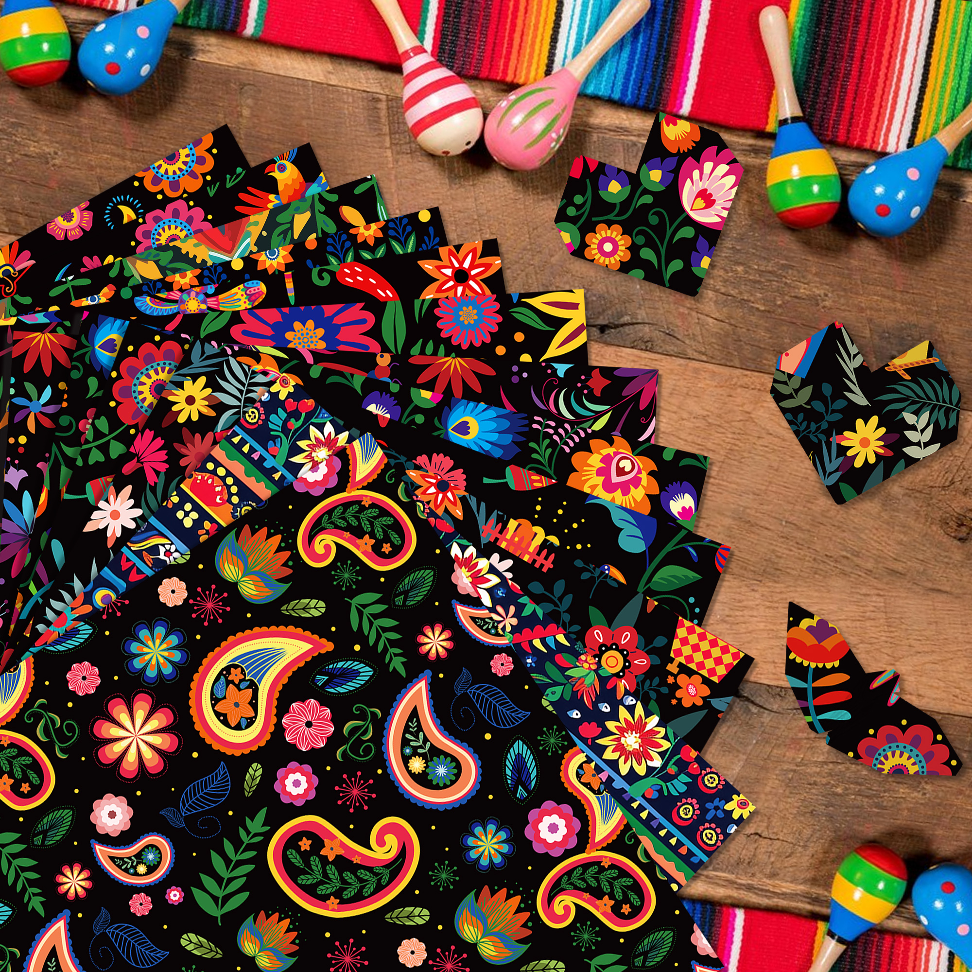 24pcs Mexican Scrapbook Paper  - Art Craft Background recensione e prezzo