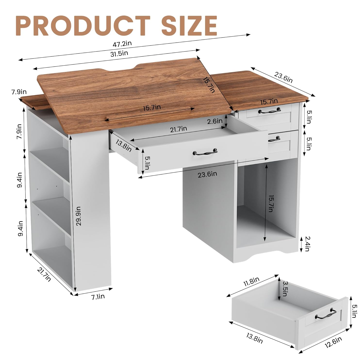 Drafting Table with Storage Ca - Art & Craft Of Problem Solving recensione e prezzo