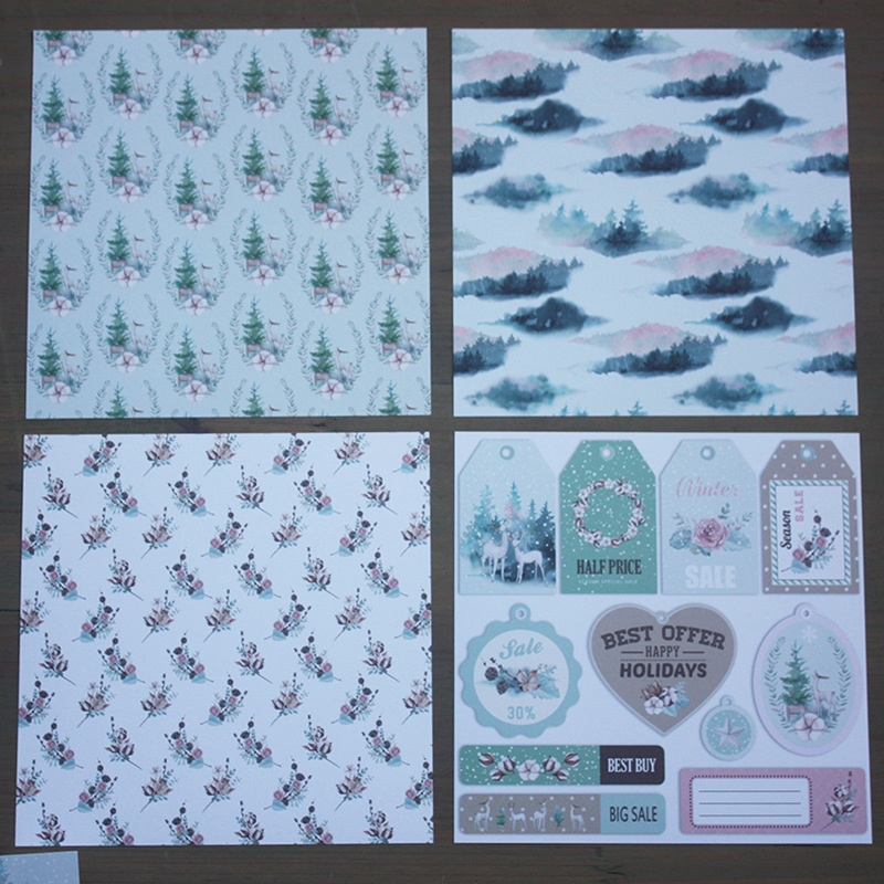 KLJUYP 24 Sheets Winter Time S - Art Craft Background recensione e prezzo