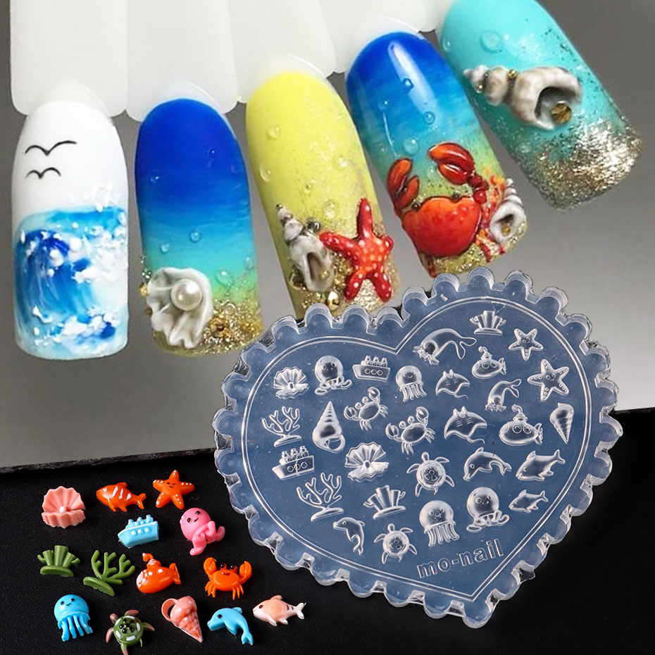 1pc Ocean Theme 3D Silicone Na - Art Craft Jellyfish recensione e prezzo