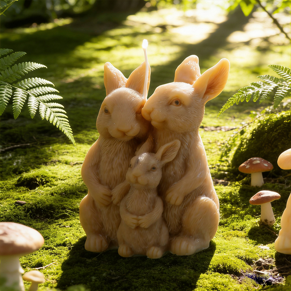 Bunny Family Silicone Candle M - Art Craft Rabbit recensione e prezzo