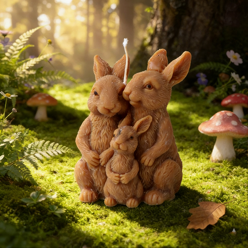 Bunny Family Silicone Candle M - Art Craft Rabbit recensione e prezzo