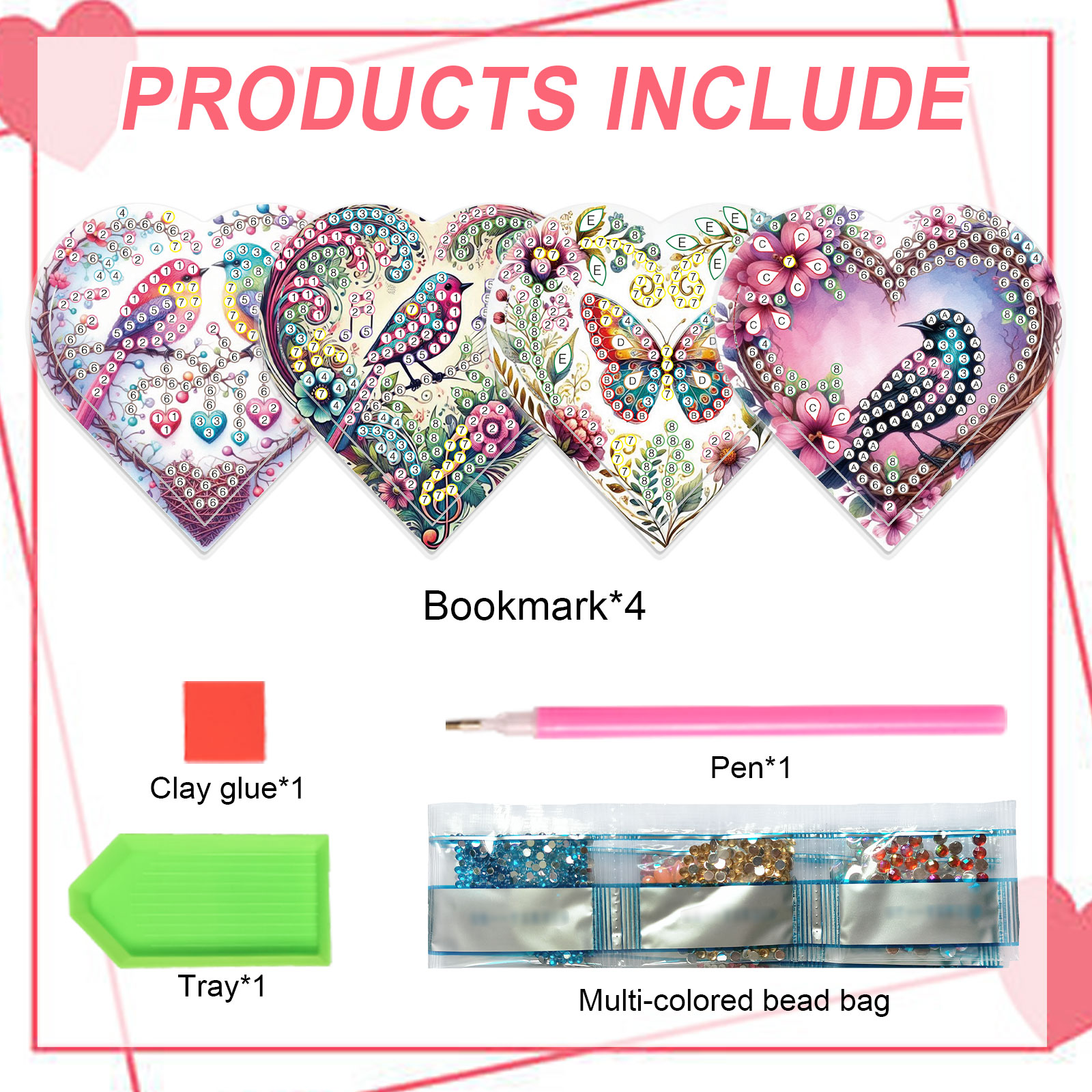 4PCS Diamond Painting Heart Sh - Art Craft Kits recensione e prezzo
