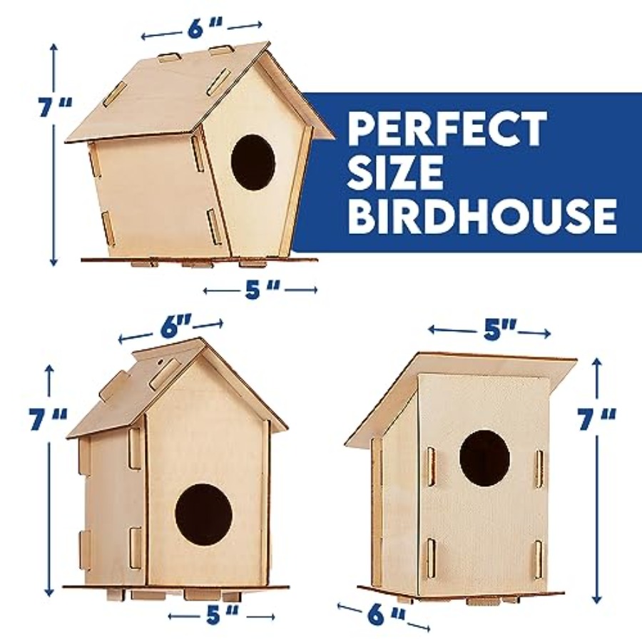 Kit - Unfinished Wood Bird Hou - Art Craft Wood recensione e prezzo