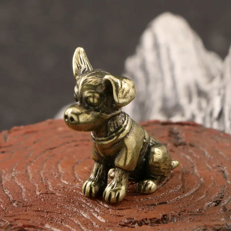 Small Dog Ornament Brass Statu - Art Craft Cafe recensione e prezzo