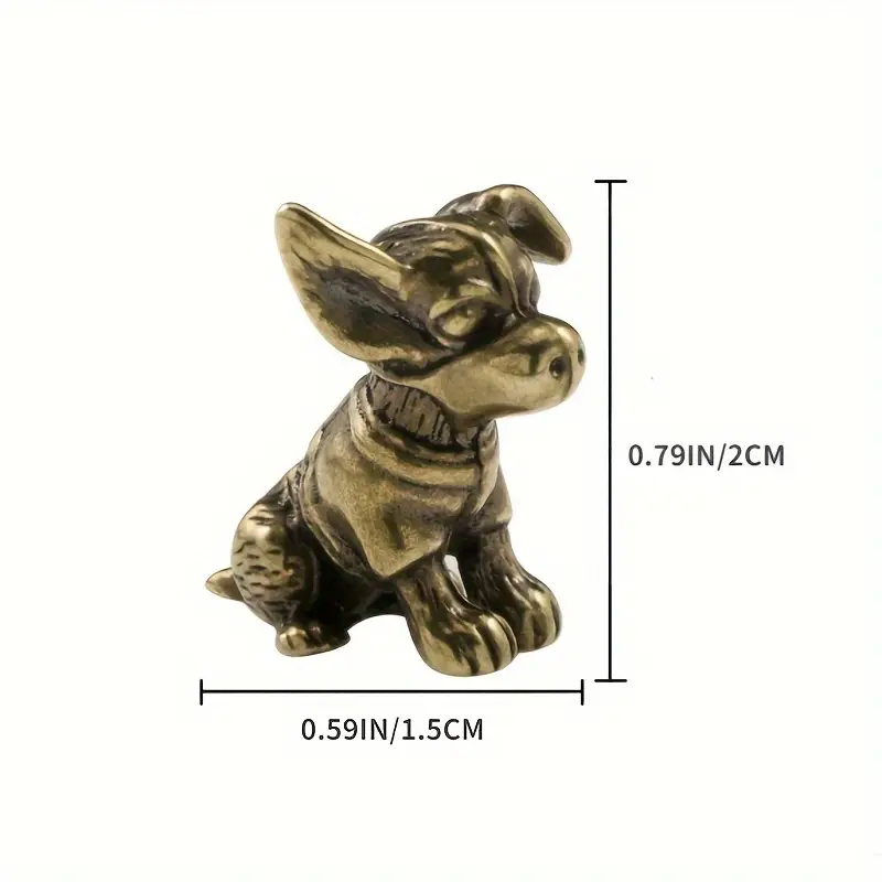 Small Dog Ornament Brass Statu - Art Craft Cafe recensione e prezzo